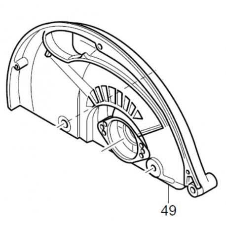 Carter fixe de lame Makita 5903R - 153467-2