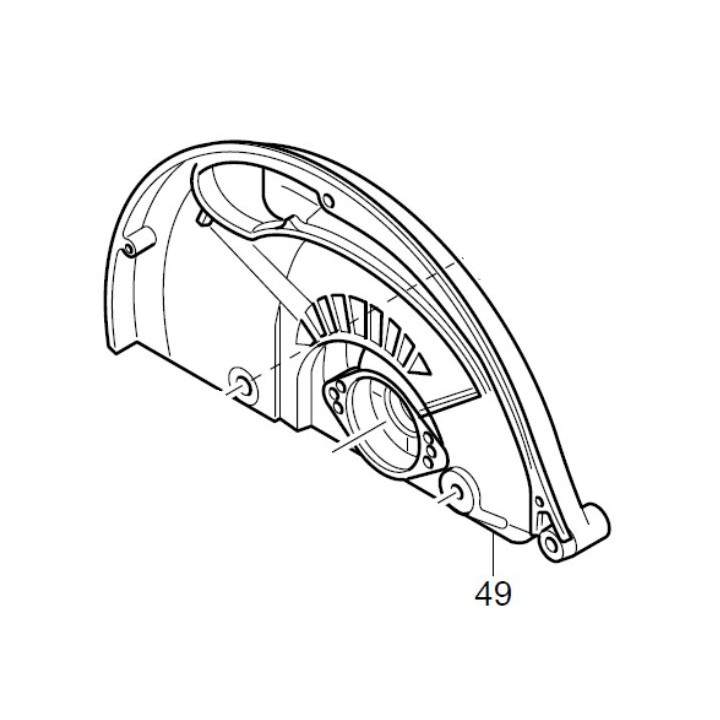 Carter fixe de lame Makita 5903R - 153467-2