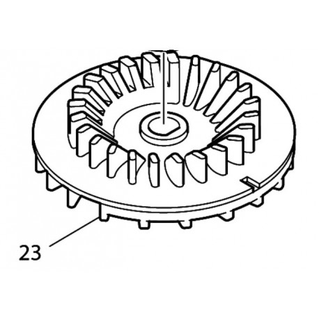 Ventilateur ponceuce Makita BO5010, BO5012, BO5021 - 241896-2