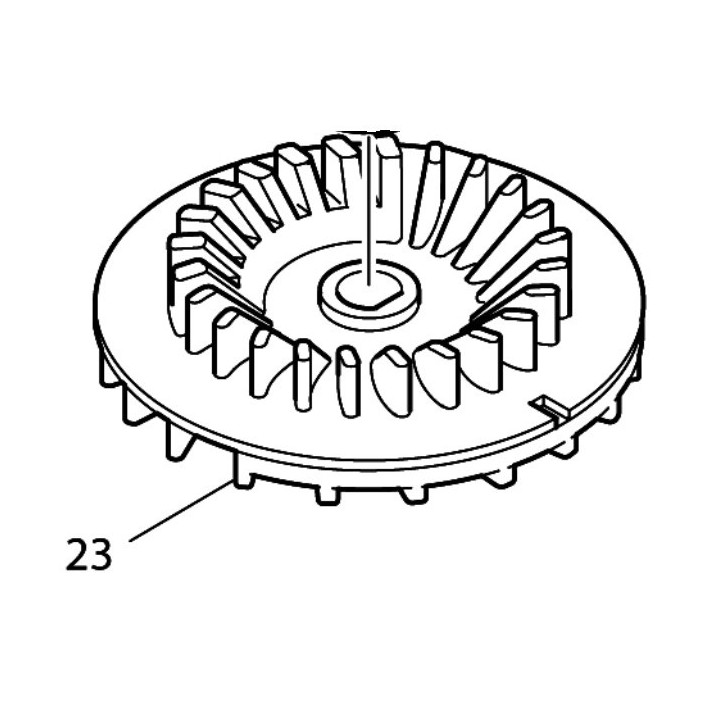 Ventilateur ponceuce Makita BO5010, BO5012, BO5021 - 241896-2