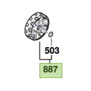 Roue Bosch CityMower 18, ROTAK 32 LI, ROTAK 32 ERGOFLEX - F 016 104 220