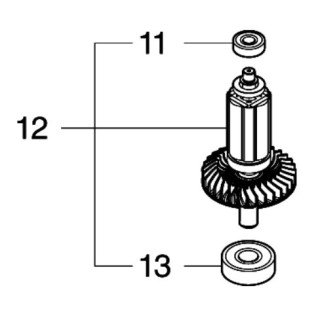 Induit taille haie Makita DUN500W, DUN600L - 519598-1