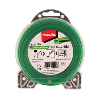 Fil nylon trèfle 2mm débroussailleuse Makita - E-01769