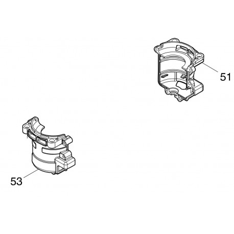 Carcasse moteur scie sabre Makita DJR188 - 183H44-4