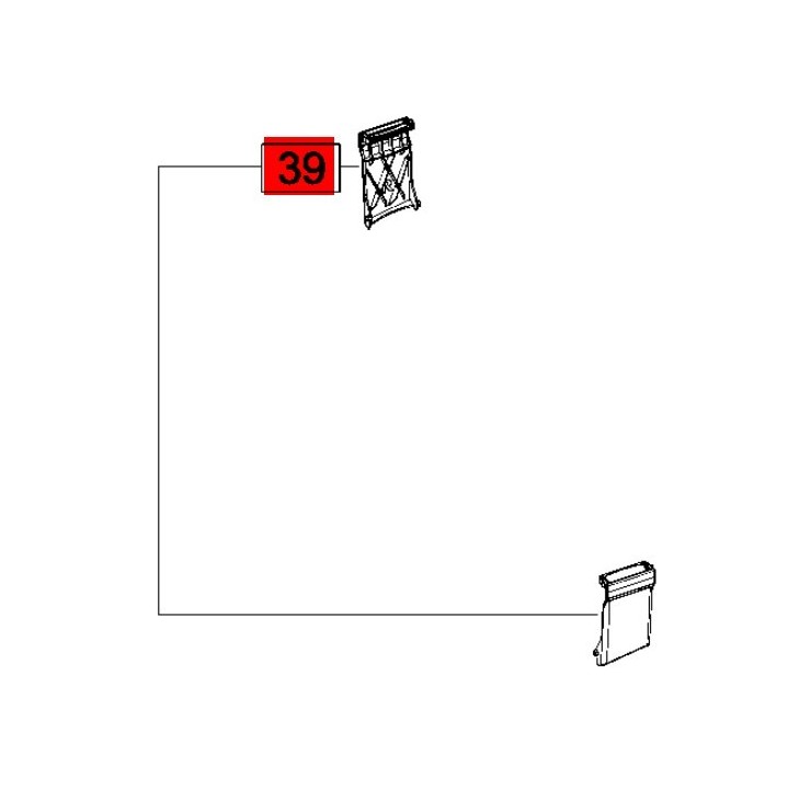 Verrou cuve aspirateur Festool CT MINI, CTL MINI avant 2017 - 456812