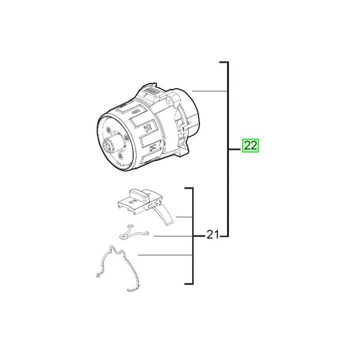 Boîte de vitesse Milwaukee M18 BLDD - 4931436749