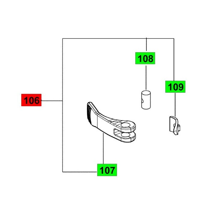 Levier DSG-AG 125 ET-BG - FESTOOL - 769373