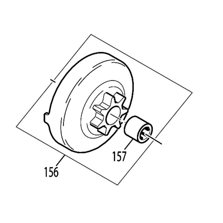 Pignon Makita DCS460 DCS500 PS-460 PS-500 PS-510 - 181223322