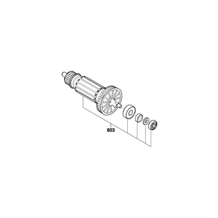 Induit Bosch PMF 220 CE, PMF 250 CES - 1 604 010 B5G