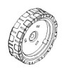 Roue avant tondeuse Makita DLM380