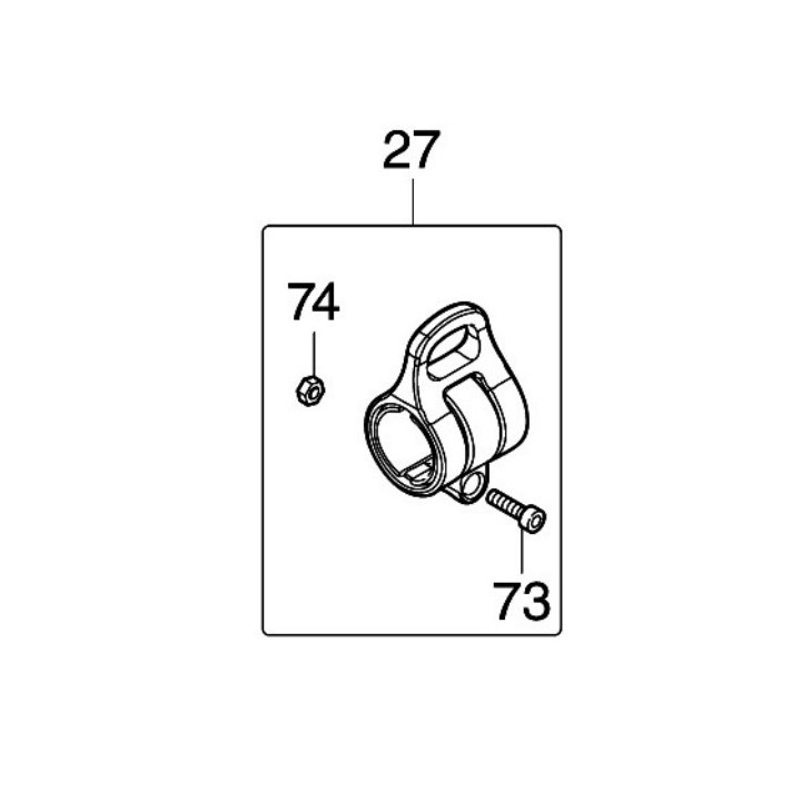 Fixation de harnais Makita EM3400L, EM3400U, UR012G - 125558-9