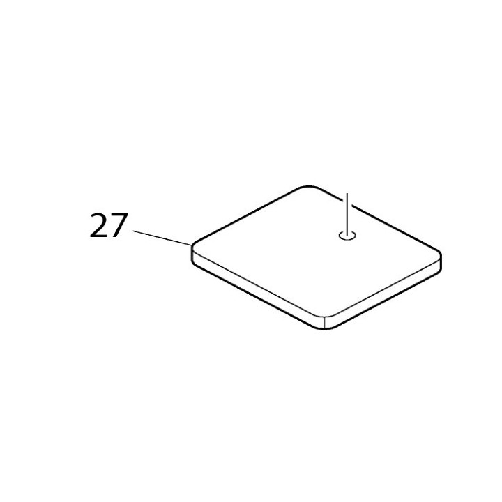 Plaque bronze contrôleur de température Makita DDF458, DHP458 - 689176-2