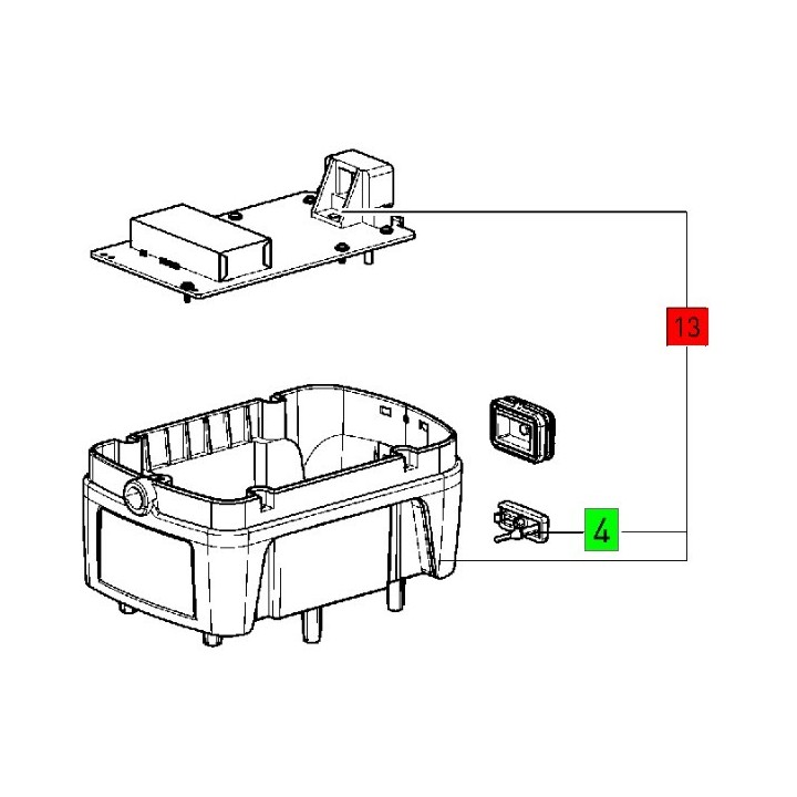 Platine électronique enceinte Festool BR 10 - 10414404