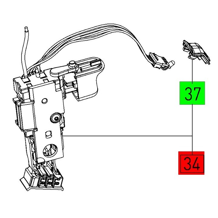 Interrupteur visseuse Festool CXS - 500375