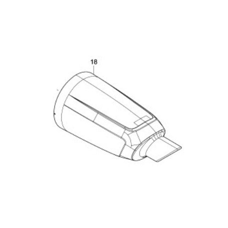 Capot avant aspirateur Makita CL183D - 455604-7