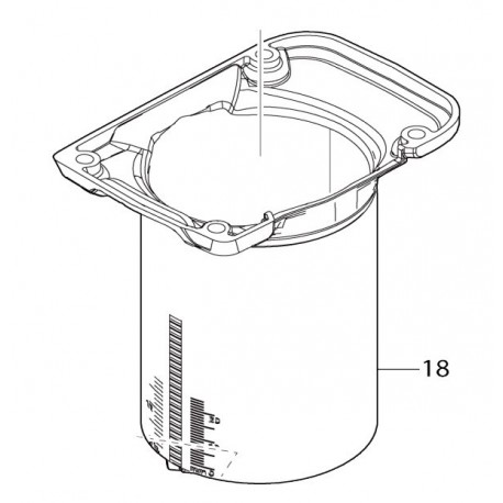 Carcasse supérieure Makita DRT50 - 144661-7