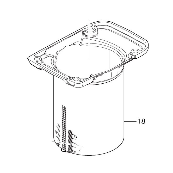 Carcasse supérieure Makita DRT50 - 144661-7