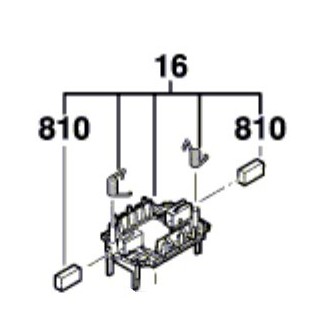 Porte balais complet Bosch 2609005884