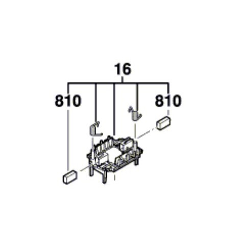 Porte balais complet Bosch 2609005884