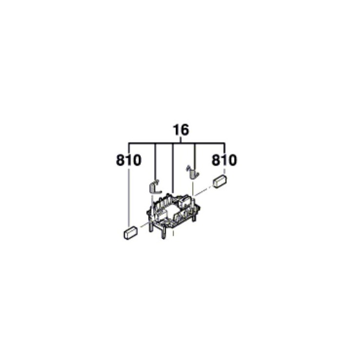 Porte balais complet Bosch 2609005884