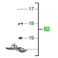 Gâchette Milwaukee AG13-115XSPD, AG13-125XSPD, AGV13-115XSPDE, AGV13-125XSPDE