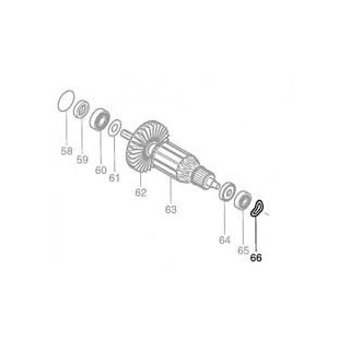 Rondelle 15 Makita HR2230 HR2460 HR2470 HR2470FT HR2600 HR2610T HR2611FT