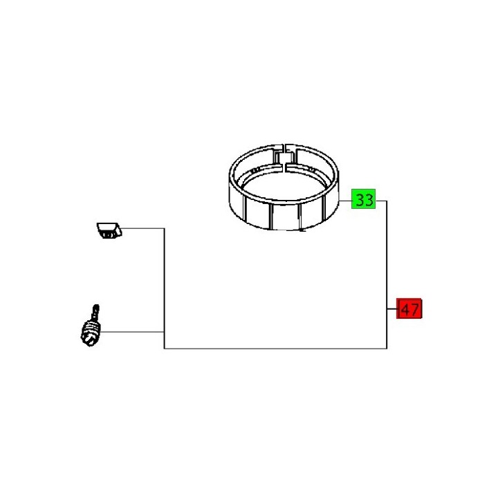 BAGUE D'INTERRUPTEUR RO 150 E - FESTOOL - 492208