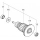 Induit ponceuse Makita M9400 - 510292-8