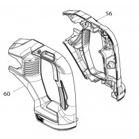 Poignée complète scie sabre Makita DJR186