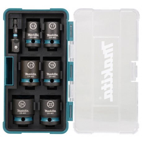 Coffret de 6 douilles visseuses à chocs - Makita - B-69733, E-16592