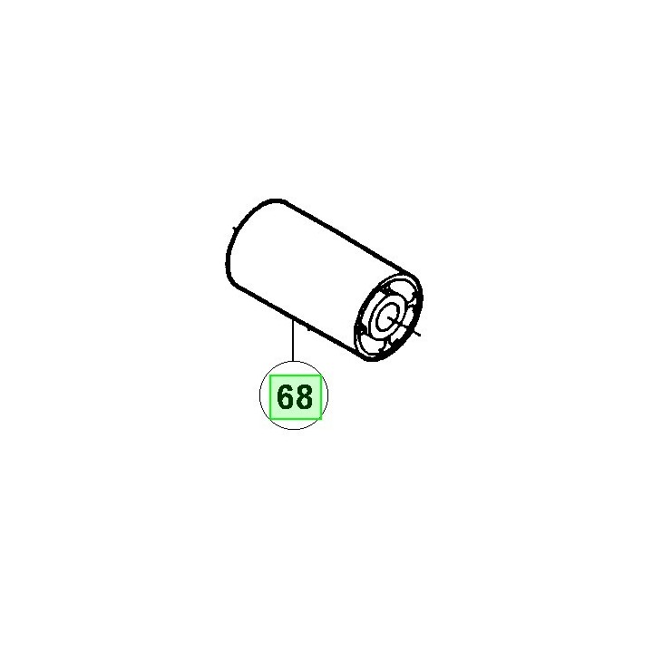 Rouleau tendeur ponceuse Ryobi B 1056, BE 1056, B 422, BE 422, BE 424 I, BE 4240 - 5131009837