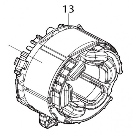 Stator perceuse-visseuse Makita DDF485, DHP485 - 629372-0