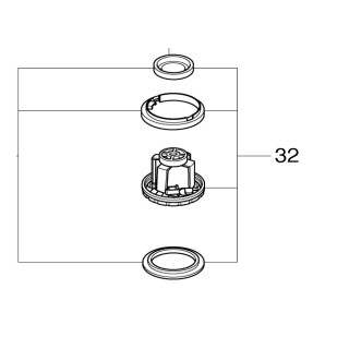 Moteur aspirateur Makita VC3012L, VC3012M - W302003384