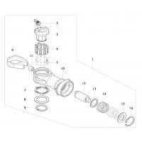 Tête complète Makita DWR180 - 127297-7