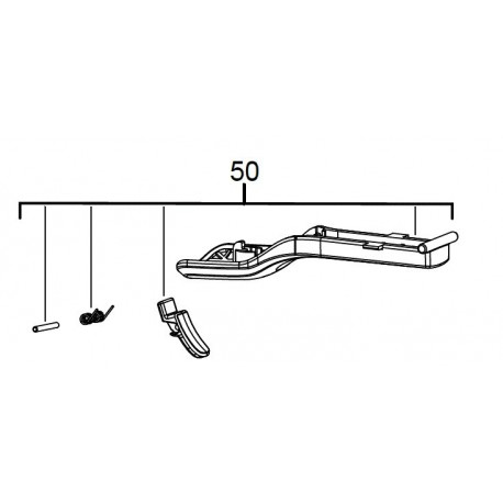 Bouton meuleuse Milwaukee M18 CAG115XPD, M18 CAG125XPD - 4931447746