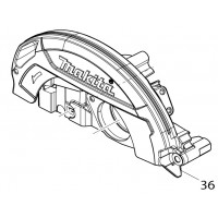 Carter de lame scie Makita DHS660, DHS661 - 140D07-9