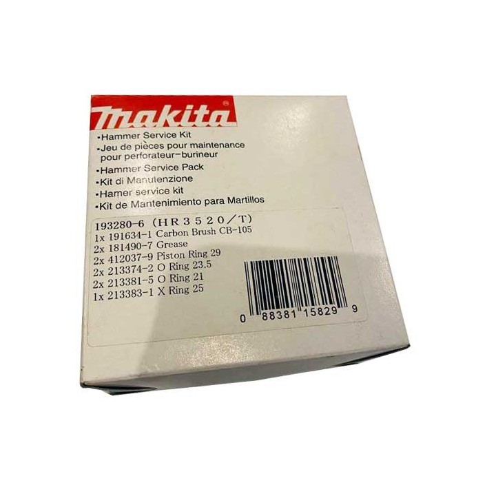 Kit de joint perforateur Makita HR3520, HR3520B, HR3520T - 193280-6