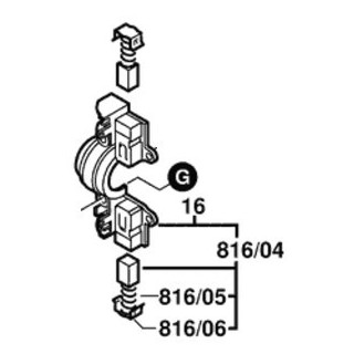 Couronne porte charbons complète - Bosch - 2604337118