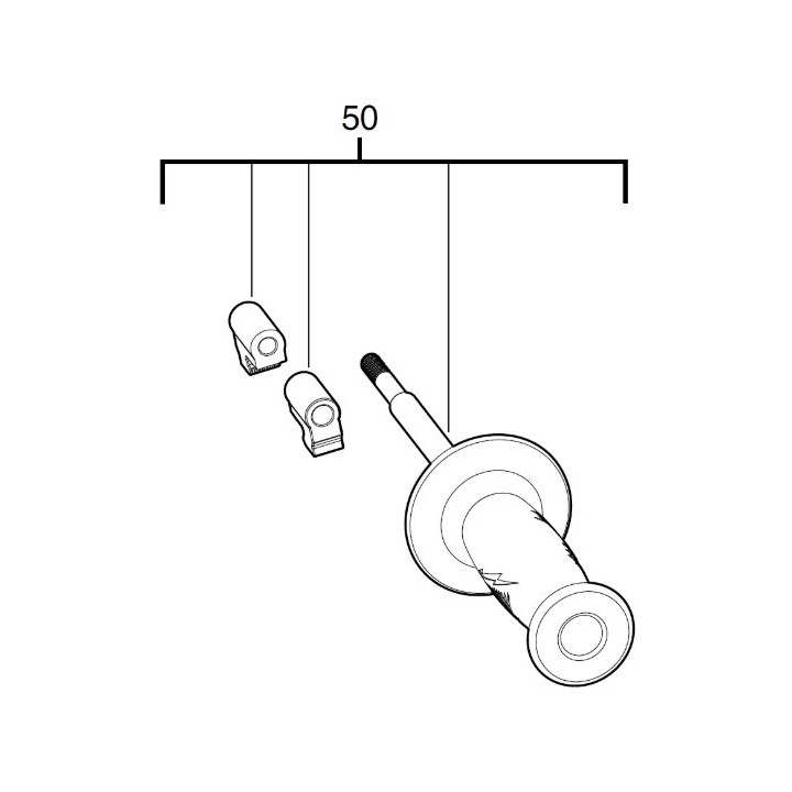 Poignée perceuse Milwaukee M18 BLDD2, M18 BLPD2 - 4931466286