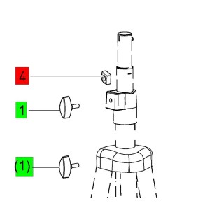 Écrou carré ST Trépied Duo 200 - Festool - 722011