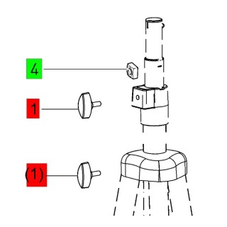 Bouton tournant ST Trépied Duo 250 - FESTOOL - 707855