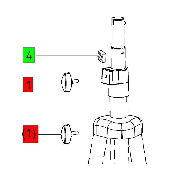 Bouton tournant ST Trépied Duo 250 - FESTOOL - 707855