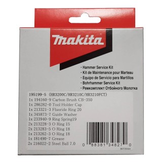 Kit de joint perforateur Makita HR3200C, HR3210FCT, HR3210C - 195199-5