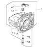 Carter d'engrenage complet Makita GA5040R