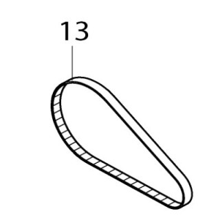Courroie pistolet à silicone Makita CG100D, DCG140, DCG180 - 225097-0