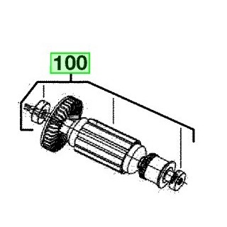 Moteur AEG SB222RE, SB22-2EK - 000719004