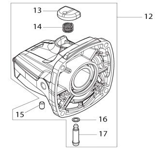 Carter complet Makita GA003G, GA005G, GA023G, GA029G, GA035G, GA036G - 136198-8