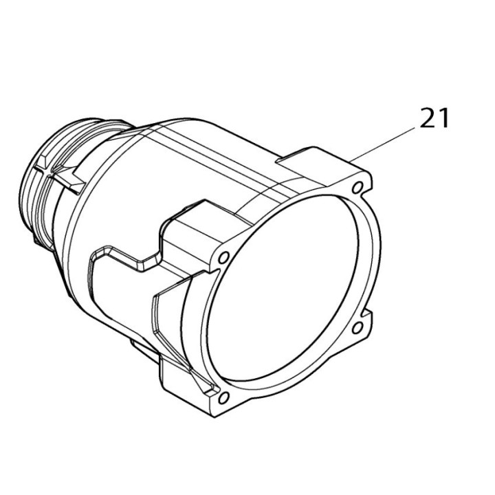 Carter d'engrenage Makita DTW1001, DTW1002 - 144473-8, 1411D0-6
