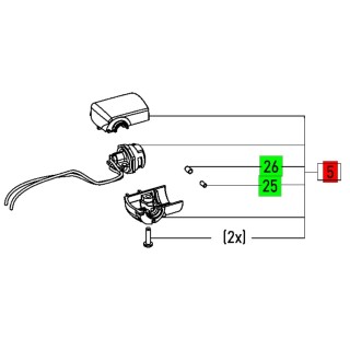 Boîtier de connecteur plug-it Festool PS 400 EBQ, PS 420 EBQ - 499651
