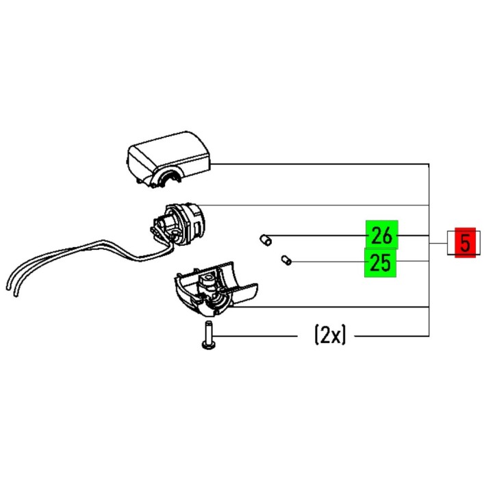 Boîtier de connecteur plug-it Festool PS 400 EBQ, PS 420 EBQ - 499651